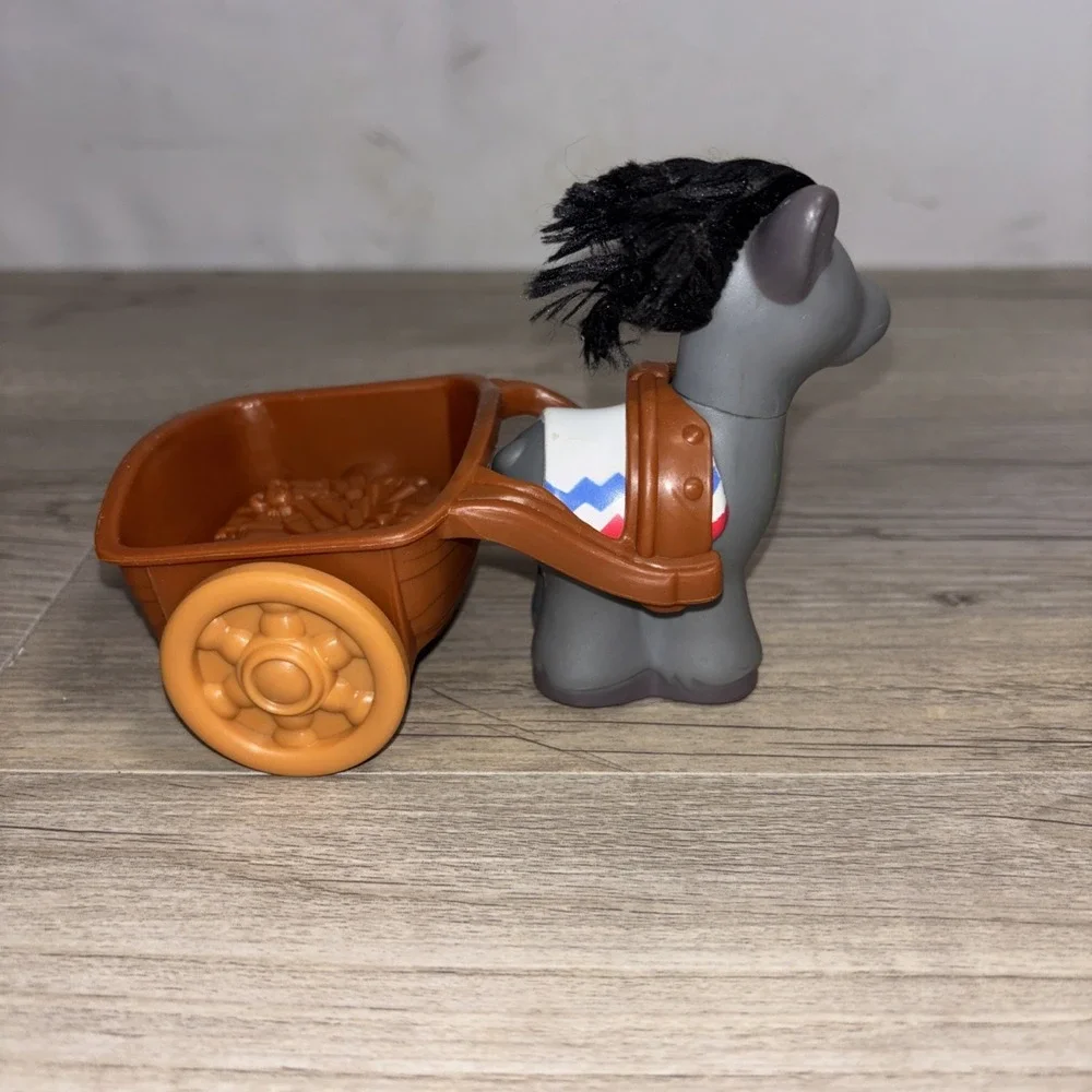 Fisher Price Little People Nativity Donkey And Cart Replacement Scene